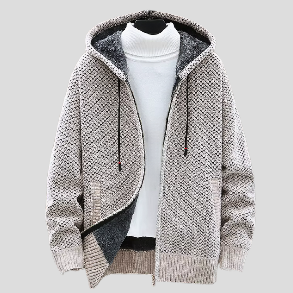 Oslo stickad hoodie