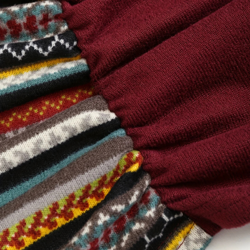 SIERRA Boho Patchwork Hoodie