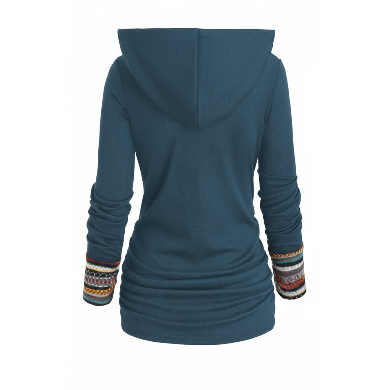 SIERRA Boho Patchwork Hoodie