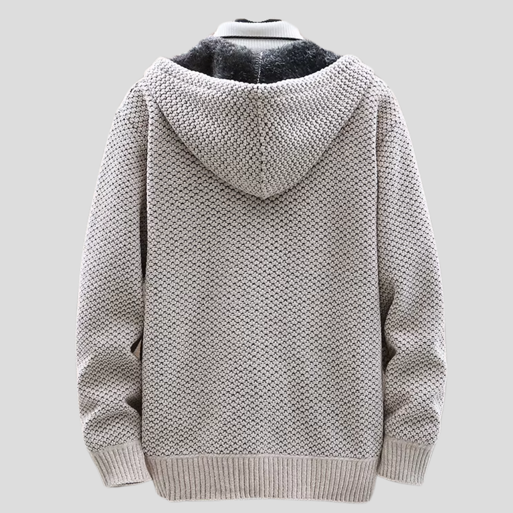 Oslo stickad hoodie