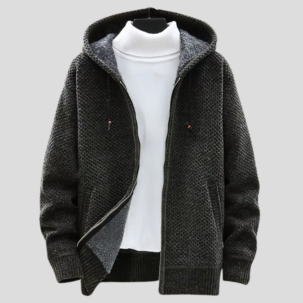 Oslo stickad hoodie