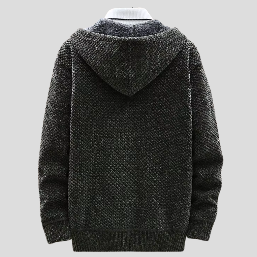 Oslo stickad hoodie