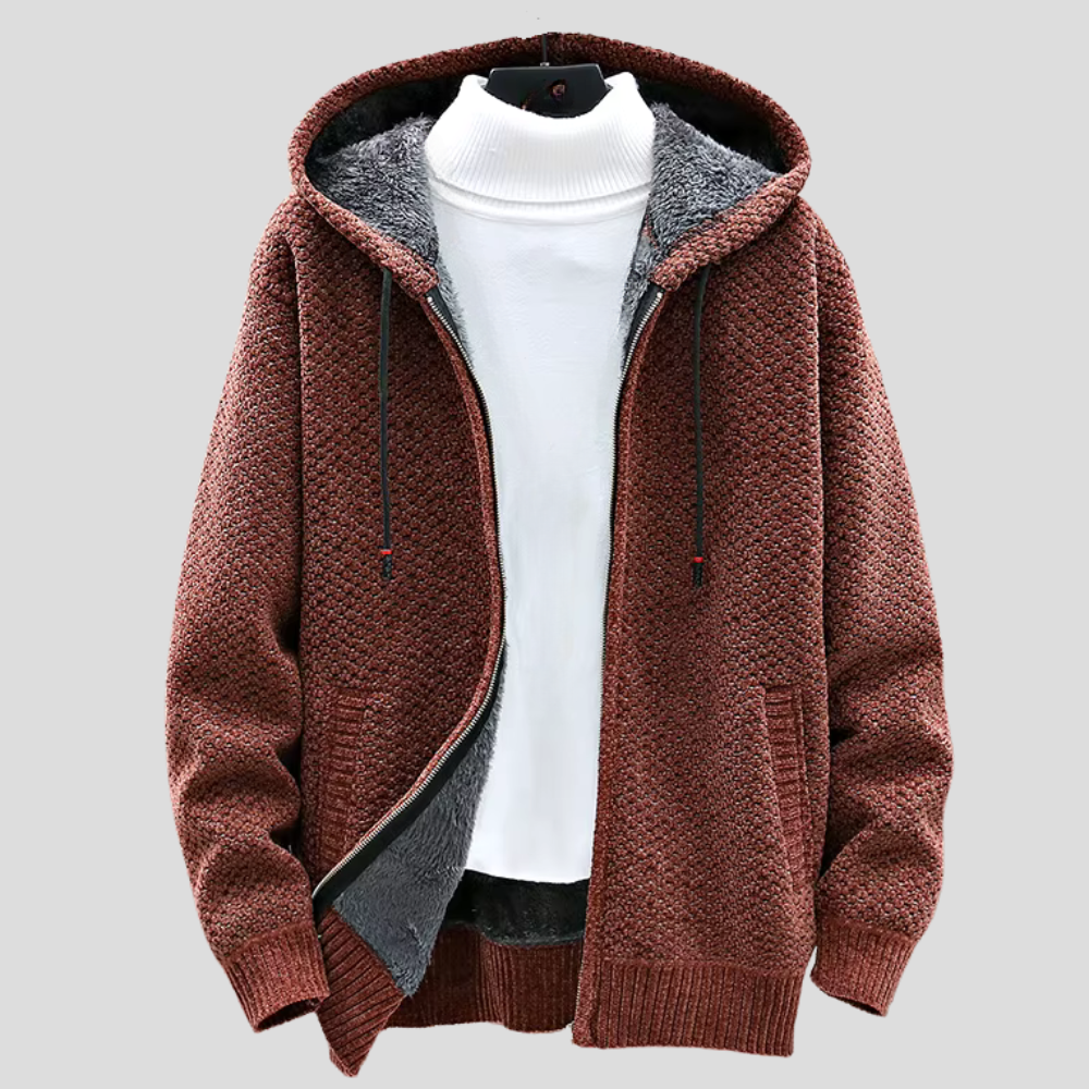 Oslo stickad hoodie