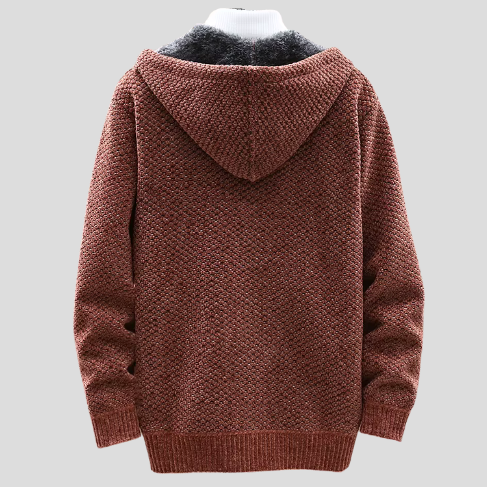 Oslo stickad hoodie