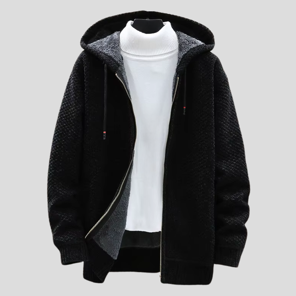 Oslo stickad hoodie