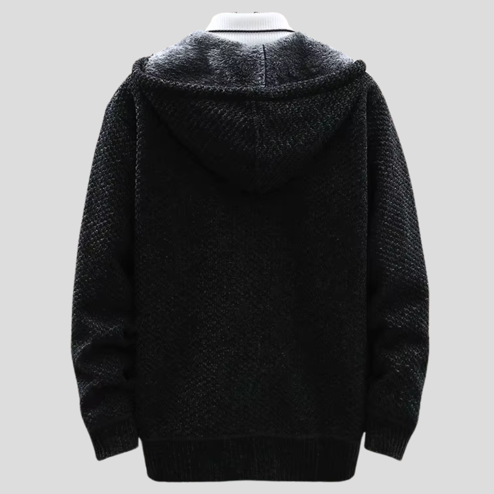 Oslo stickad hoodie