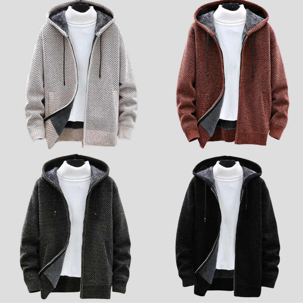 Oslo stickad hoodie