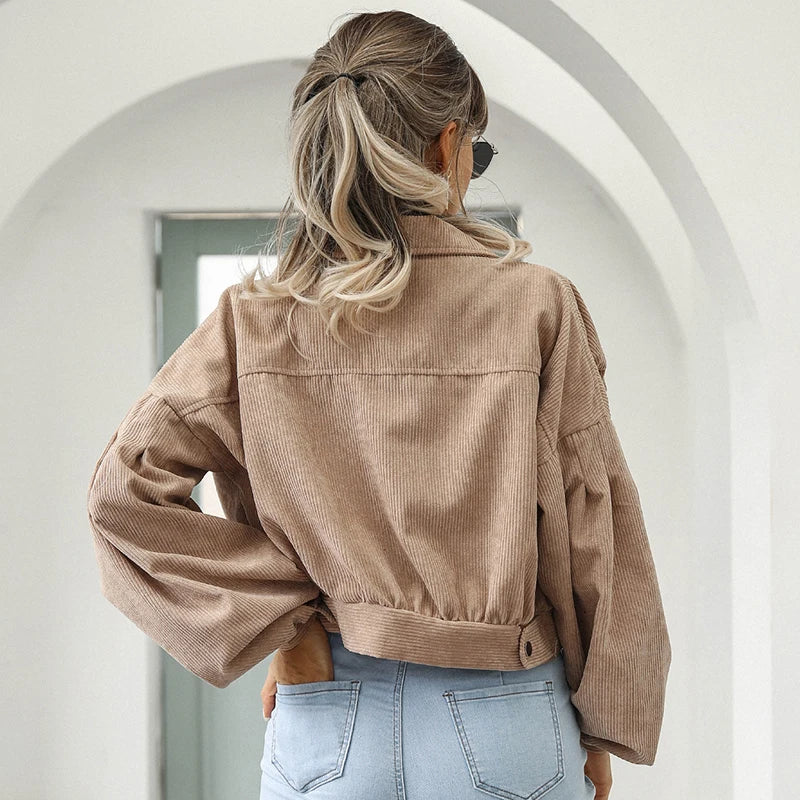 Ashbourne beskuren corduroy jacka