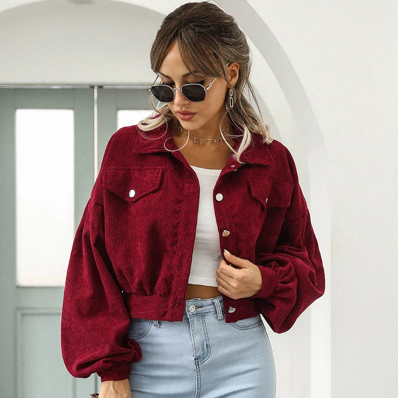 Ashbourne beskuren corduroy jacka